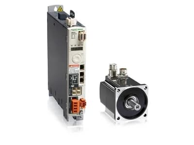 Drivers e servo motores Schneider, item de série da Centro de Corte de Perfis Alume Cut 550