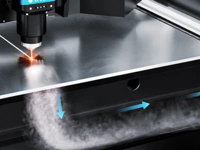 Exaustão inteligente setorizada, item de série da Máquina de Corte a Laser Fiber EF 6015H