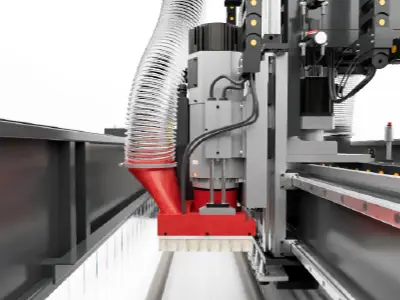 Spindle com troca automática, item de série da Centro de Usinagem New Pro 12 U