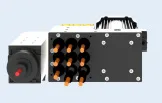 Cabeçote inferior com 9 brocas, item de série da Centro de Furação Pro Drill 6 ATC Max