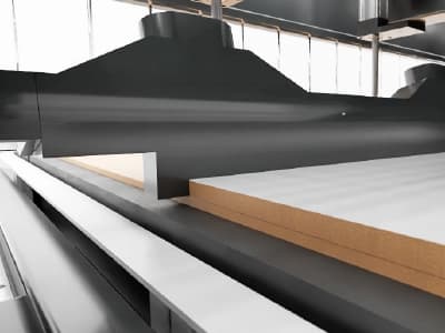 Empurrador automático, item de série da Célula de Nesting Pro Max Nesting