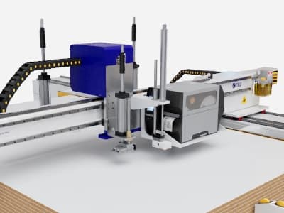Etiquetadora automática, item de série da Célula de Nesting Pro Max Nesting