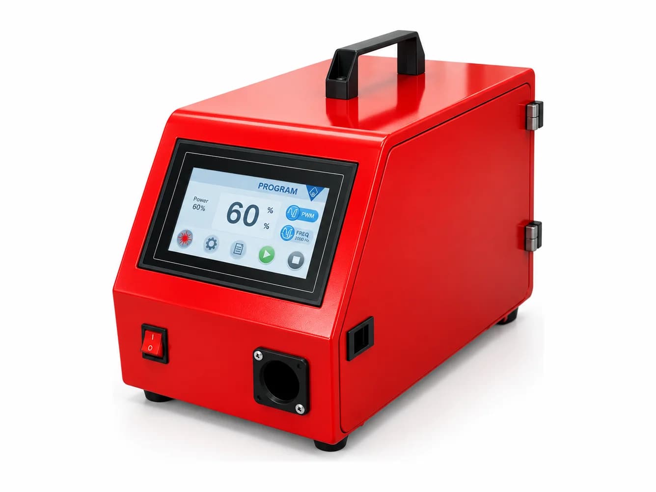 Alimentador de arame com tela touch, item de série da Máquina de Solda a Laser SFE 1500W