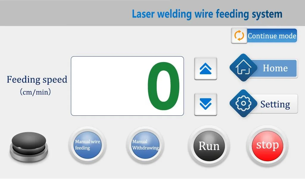 Painel do alimentador, item de série da Máquina de Solda a Laser SFE 1500W