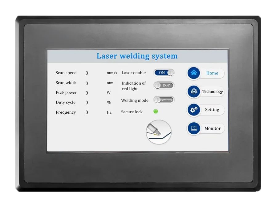 Software Suplaser, item de série da Máquina de Solda a Laser SFE 1500W