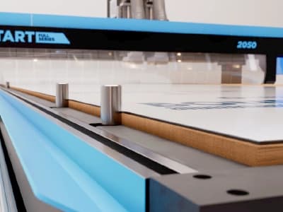 Esquadro pneumático, item de série da Router CNC Start Full 2050
