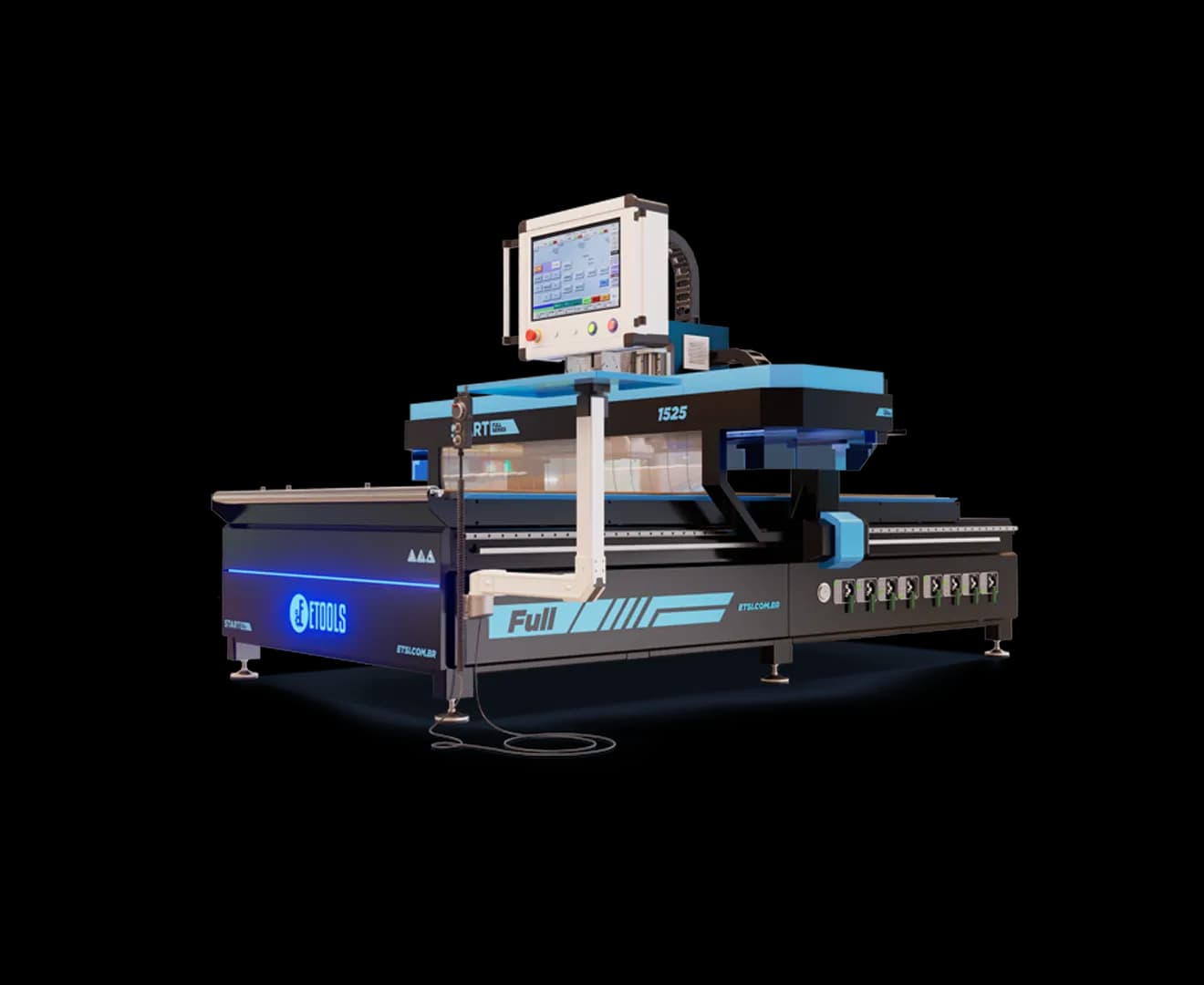 Router CNC para ACM Start Full 1525 com dupla bomba de vácuo, para fachadas, portas e revestimentos em ACM
