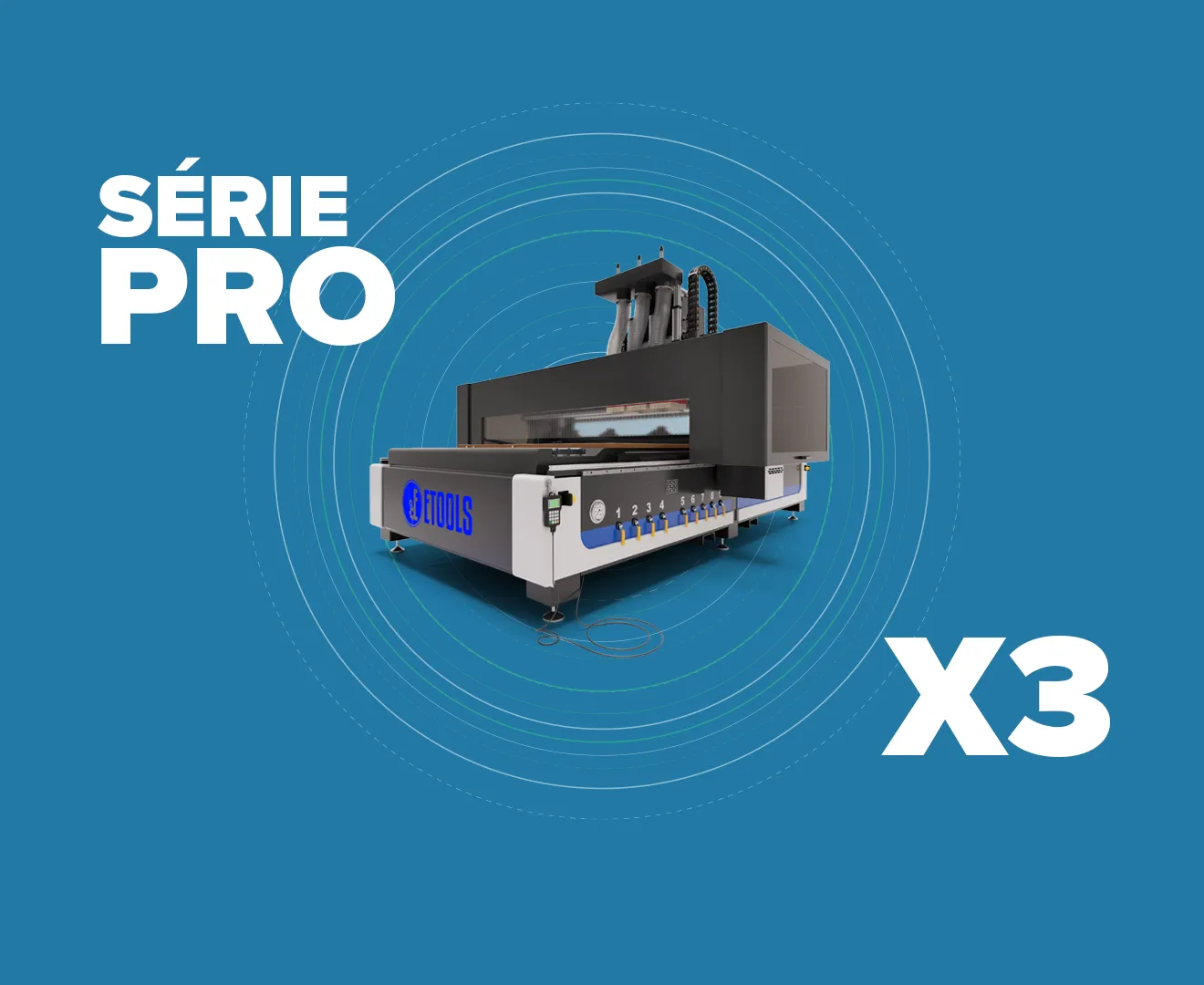 Linha PRO - Router CNC de alta precisão e produtividade para usinagem industrial